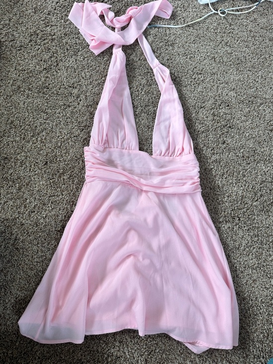 Lucy in the Sky Dresses & Skirts - Lucy in the Sky Light Pink Halter Mini Dress